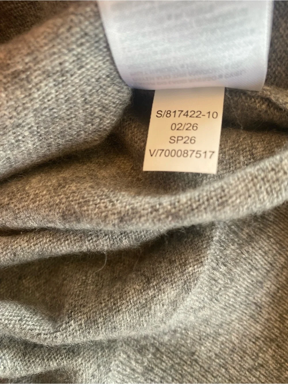 Banana Republic 100% Cashmere Men's Crewneck Sweater in Light Gray Large